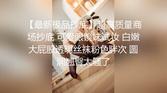 【最新极品抄底】超高质量商场抄底 可爱眼镜妹试妆 白嫩大屁股透明丝袜粉色胖次 圆润翘臀太骚了